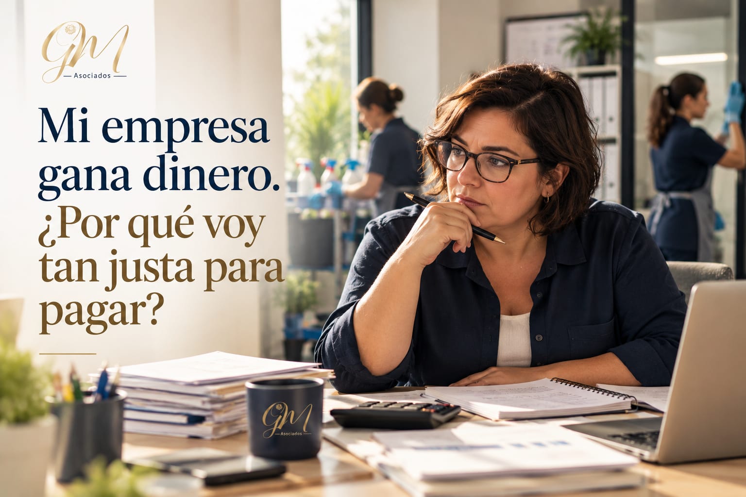 Mi empresa gana dinero. ¿Por qué voy tan justa para pagar?