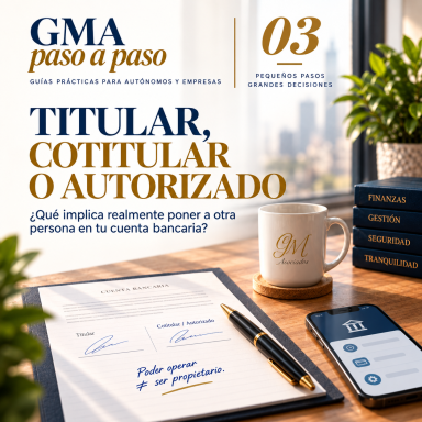 Guía GMA paso a paso 03: titular, cotitular o autorizado en una cuenta bancaria.